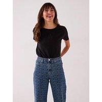 Armani Exchange Logo Short Sleeve T-Shirt - Black