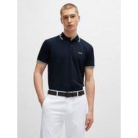 Boss Mens Golf Paul Slim Fit Polo Shirt - Dark Blue