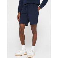 Emporio Armani Bodywear Iconic Piquet Bermuda Shorts - Dark Blue