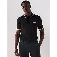 Boss Mens Golf Paddy Pro Regular Fit Polo Shirt - Black