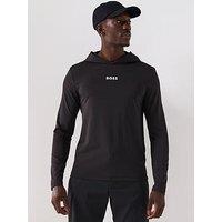 Boss Mens Golf Scott Regular Fit Hoodie - Black