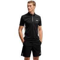 Boss Mens Golf Paddytech Pro Regular Fit Polo -Black