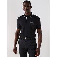 Boss Mens Golf Paddy Pro Regular Fit Polo - Black