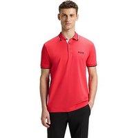 Boss Mens Golf Paddy Pro Regular Fit Polo - Red