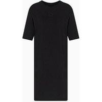 Armani Exchange Jersey Logo T-Shirt Dress - Black