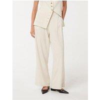 Forever New Macie Wide Leg Pants - Cream