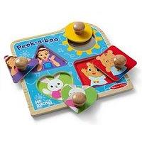 Melissa & Doug Ms. Rachel Jumbo Wooden Peg Puzzle - 4-Piece