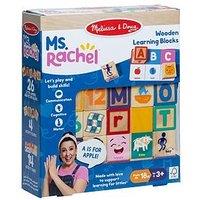 Melissa & Doug Ms. Rachel Wooden Learning Blocks + Activity Cards