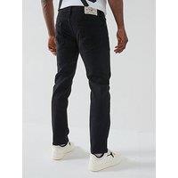 True Religion Geno No Flap Straight Fit Jeans - Black
