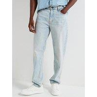 Guess Jeans G15 Relaxed Taper Fit Jeans- Light Blue