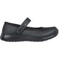 Skechers Kids Microstide - Recess Rules Mary Jane Shoe - Black