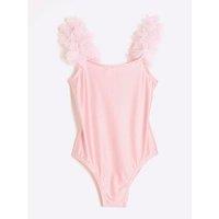 River Island 3D Flower Swimsuit - Pink