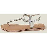 Accessorize Crystal Flower Sandal - Crystal - Multi