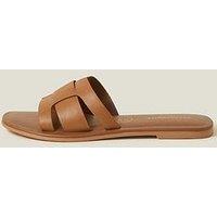 Accessorize Geometric Cut Out Slider - Tan