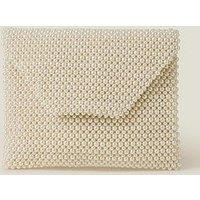 Accessorize Bridal Pearl Envelope - Ivory