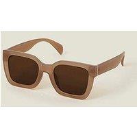 Accessorize Milky Mocha Square Sunglasses - Mocha