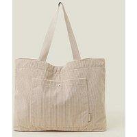 Accessorize Cord Shopper Bag - Cream