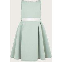 Monsoon Girls Molly Scuba Bridesmaid Dress - Light Green