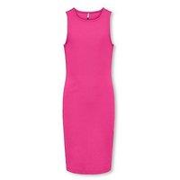 Only Kids Girls Bodycon Midi Dress - Bright Pink