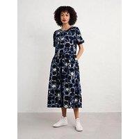Seasalt Cornwall Drop Waist Printed Shift Dress - Navy