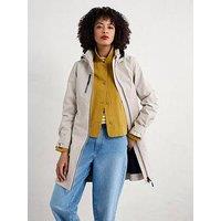 Seasalt Cornwall Coverack Coat Ii Driftwood - White