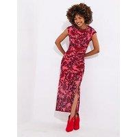 Joe Browns Ravishing Roses Stretch Mesh Maxi Dress - Pink