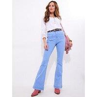 Joe Browns Stevie Patch Pocket Wide Leg Jeans - Blue