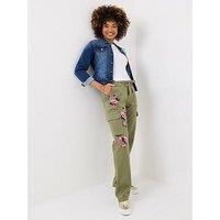 Joe Browns Patsy Embroidered Cargo Pants - Khaki