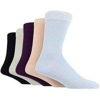 Wild Feet 5 Pack Bamboo Crew Socks - Multi