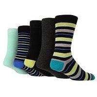 Wild Feet 5 Pack Bamboo Crew Socks - Multi