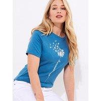 Joe Browns Summer Harmony Graphic Tee - Blue
