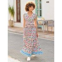 Joe Browns Flora Beaded Maxi Dress - Cream