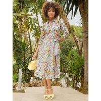 Joe Browns Sunshine Days Cotton Shirt Dress - White