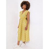 Joe Browns Sunshine Skies Ditsy Dress - Yellow