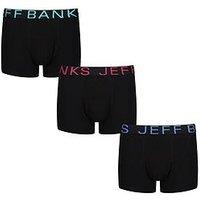 Jeff Banks Trunks 3 Pack - Black
