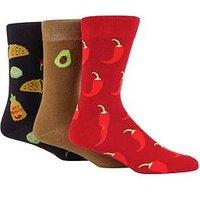 Wild Feet 3 Pack Novelty Food Crew Socks - Multi