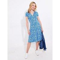 Joe Browns Marcie Printed Jersey Dress - Blue