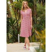 Joe Browns Women's Floral Knee-Length Jersey Wrap Dress