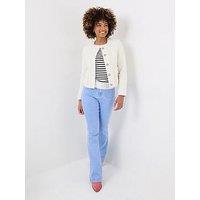 Joe Browns Matilda Collarless Tweed Jacket - Cream