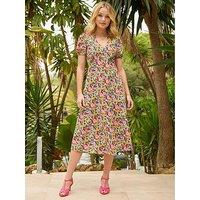 Joe Browns Floral Fancy Printed Midi Dress - Multi