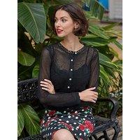 Joe Browns Summer Rose Lace Cardigan - Black