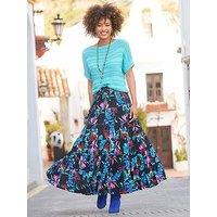 Joe Browns Summer Solstice Sequin Crinkle Maxi Skirt - Navy