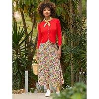 Joe Browns Floral Fancy Printed Maxi Skirt - Red