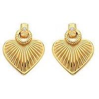 Hot Diamonds Hd X Jj Essence Heart Stud Earrings