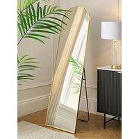 Very Home Gold Rounded Standing Mirror 45X160Cm