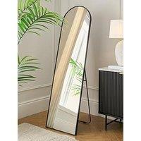 Very Home Black Rounded Standing Mirror 45X160Cm