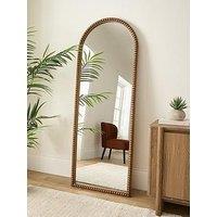 Very Home Arched Bobbin Standing Wood Mirror 66X177Cm