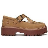 Timberland Stone Street Maryjane Buckle Shoe - Medium Beige Nubuck