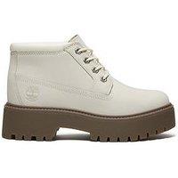 Timberland Stone Street Midi Lace Waterproof Boot - Nubuck - Natural