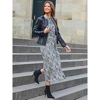 Sosandar Leopard Jersey Dress - Multi